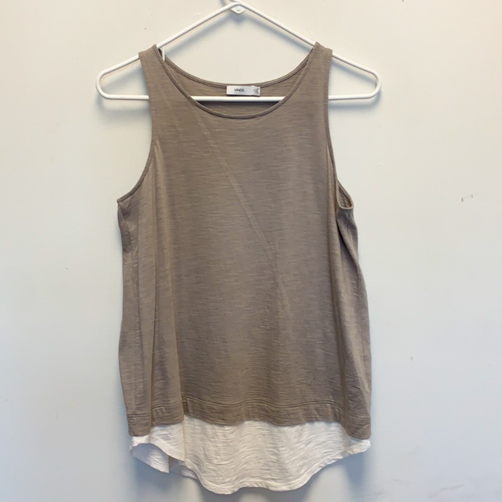 Vince Gray tank with white trim